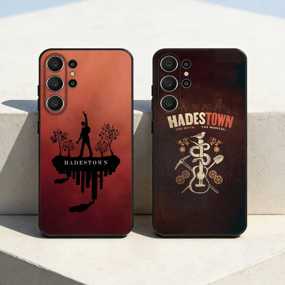 

H-Hadestown D-Drama E-Eurydice Phone Case For Samsung S26,S25,S24,S21,S22,S23,S30,Ultra,S20,FE,Lite,10,9,Black Cover