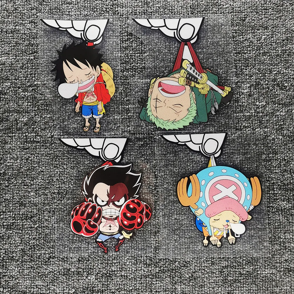 Car Stickers One Piece Luffy Zoro Chopper Lift Funny Reflective Decals For Window Bumper Trunk Motorcycles Auto Tuning Styling