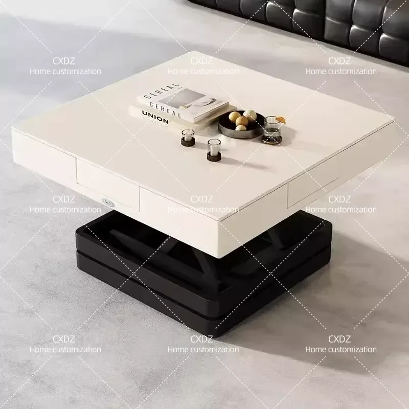 Slate Lifting Mahjong Table Simple Fully Automatic Multi-functional Coffee Table Mahjong Machine Dining Table Integrated