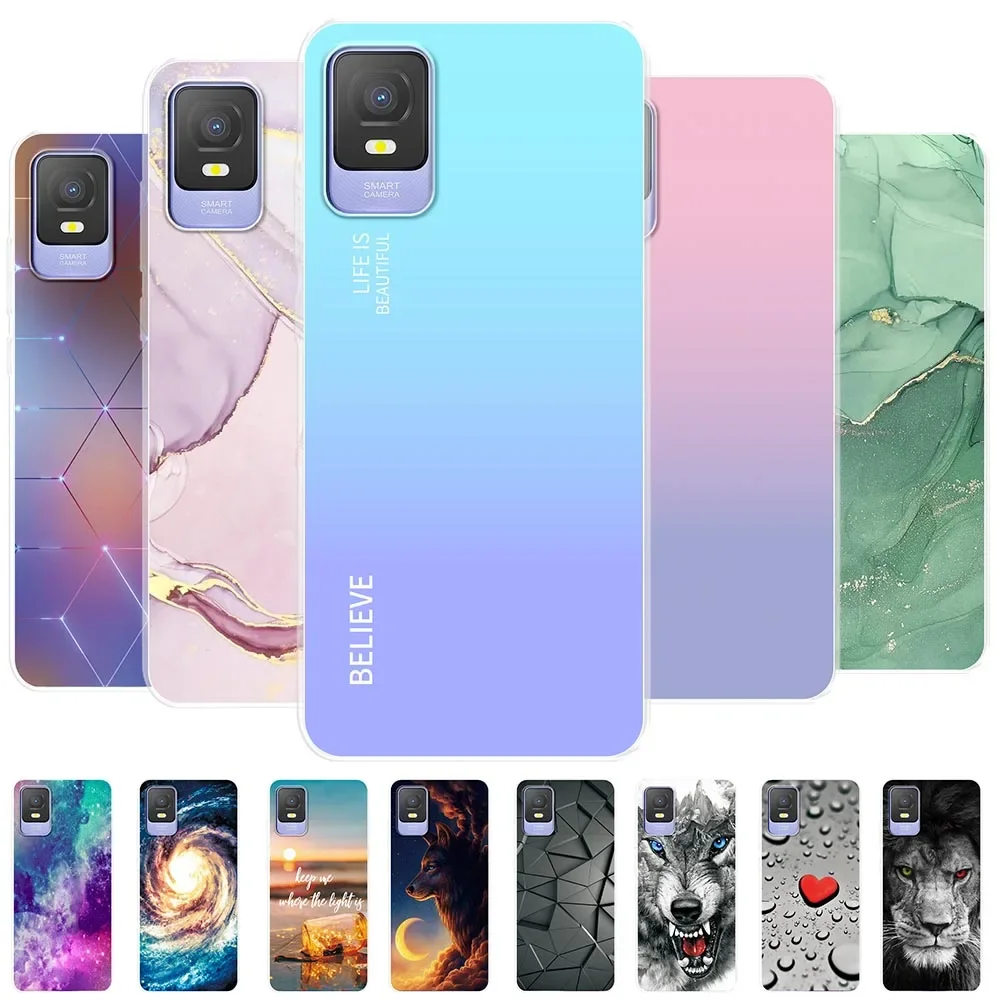 Para TCL 403 funda de 6,0 pulgadas transparente parachoques Coque cubierta para TCL 403 T431D funda de teléfono de silicona suave TPU para TCL 403 Fundas Shell