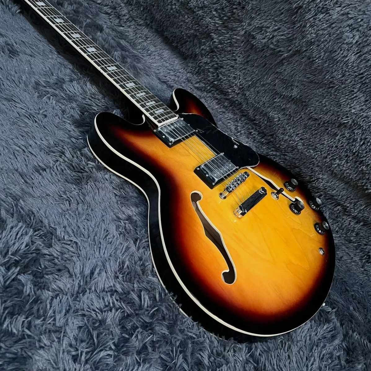 335 Electric Guitar Semi Hollow Body Rosewood Fretboard Vintage Sunburst