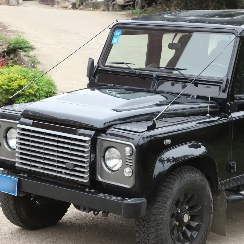 

For Land Rover Defender 90 110 130 04-18 Car Through Jungle Protect Hood Latch Catch Lock Obstacle Eliminate Rope Accessories