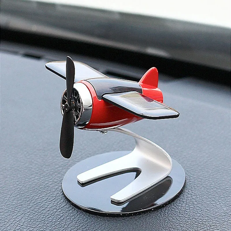 --New 2025 Solar Aircraft Car Scented Ornament Car Perfume Creative Car Interior Center Console Car Ornament