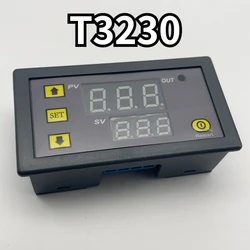 T3230 12V 24V 220VDigital Time Delay Relay Dual LED Display Cycle Timer Control Switch Adjustable Timing Relay Time Delay Switch