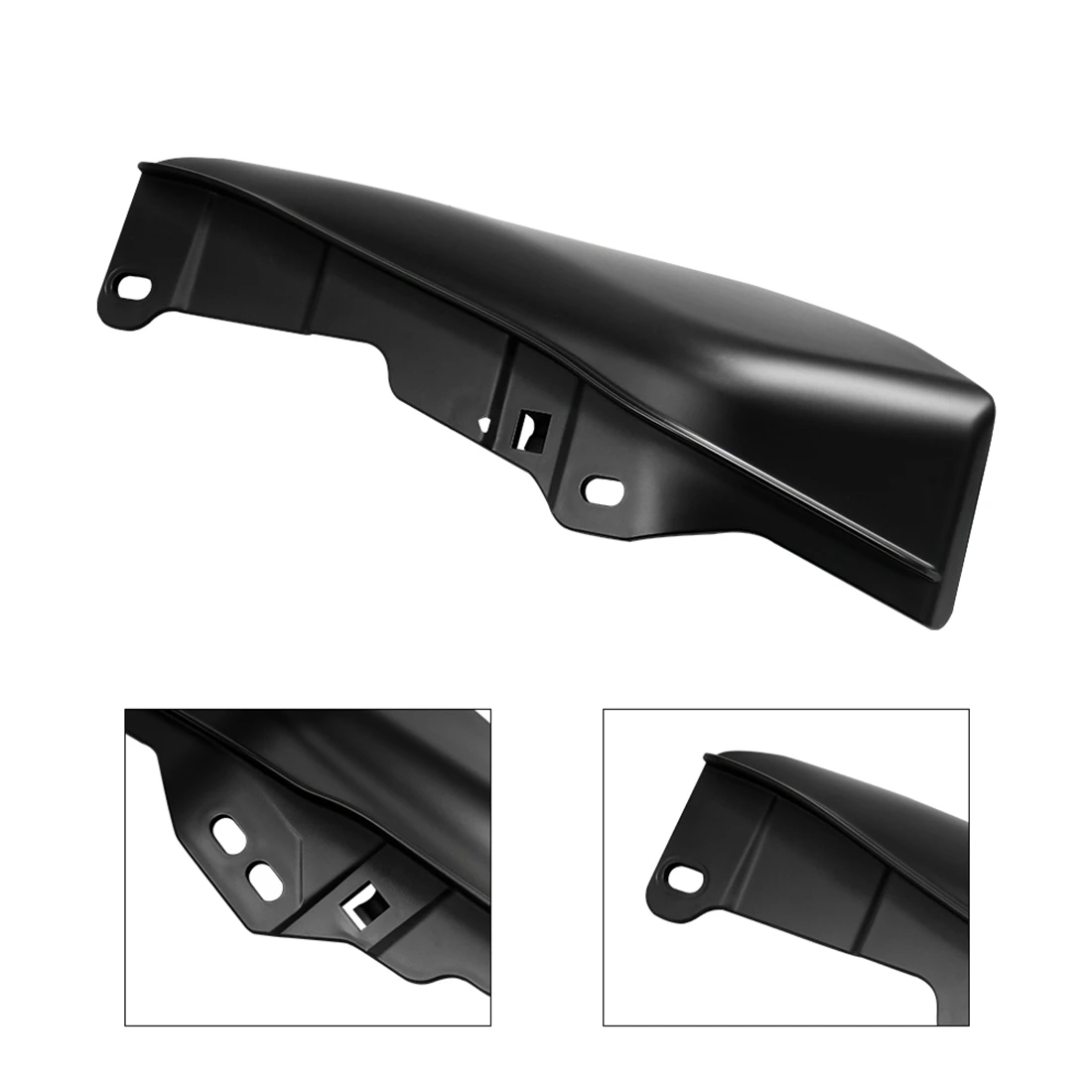 Deflector de calor de aire de Marco medio negro brillante para Touring Glide Street Road Glide FLTRX CVO