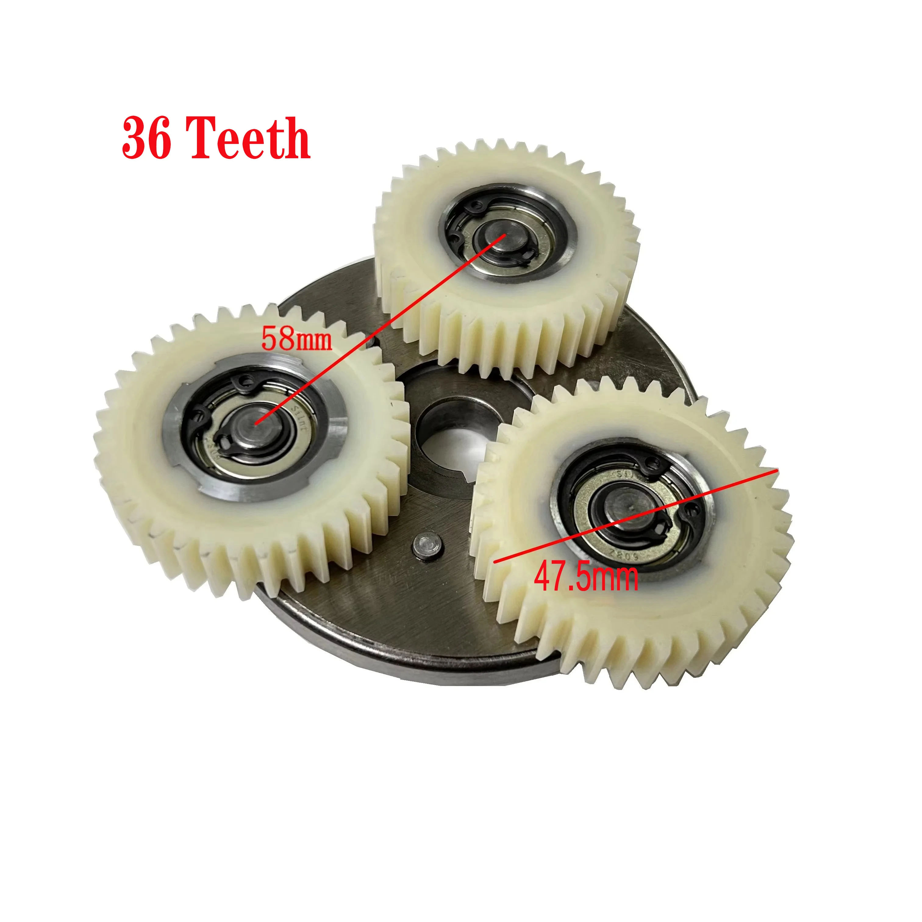 36 Teeth 47.5x13.3mm Nylon Gear with 88mm Clutch For Bafang FAT HUB motor RM G060.750, G062.1000 and RM G020 SWX02