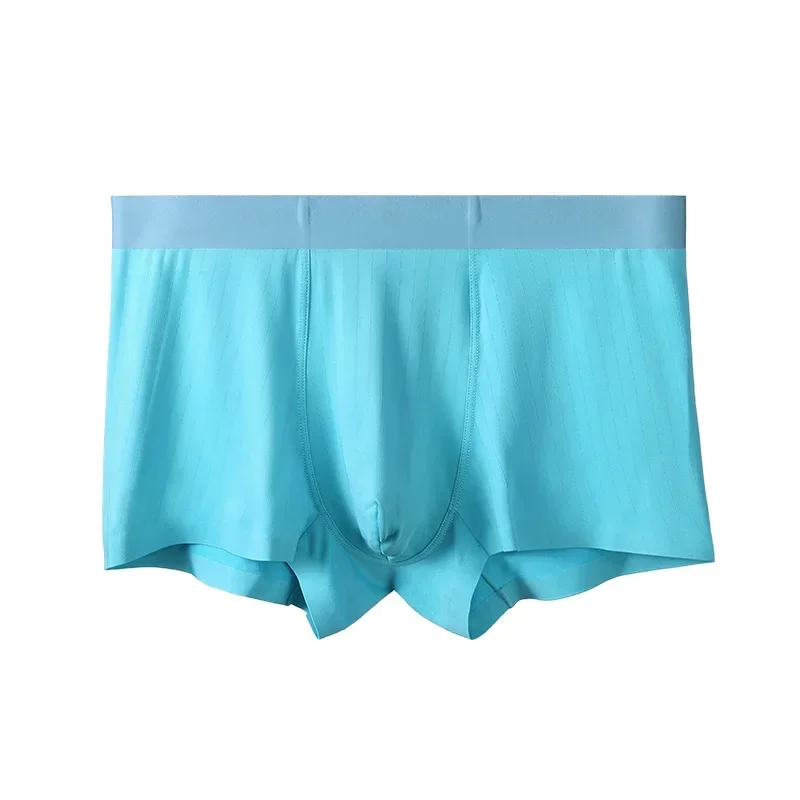 Men's underwear Men's ice silk boxers summer thin seamless comfortable breathable shorts personality stylish boxer shorts head