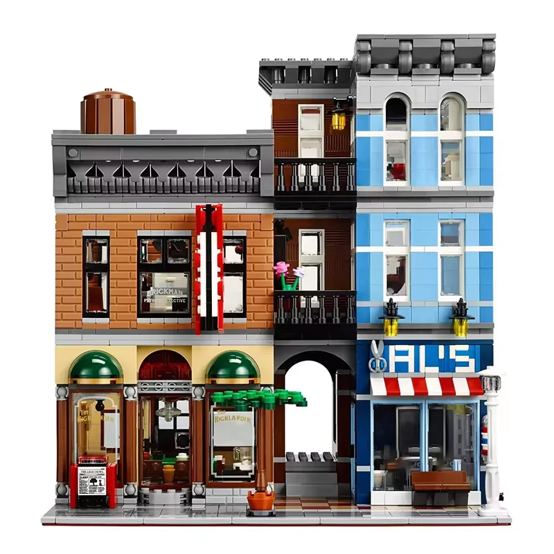 Blocos de Construção do Modelo de Arquitetura Modular, Expert Criativo, MOC Detective Office, Puzzle Toys for Gift, 2262PCs