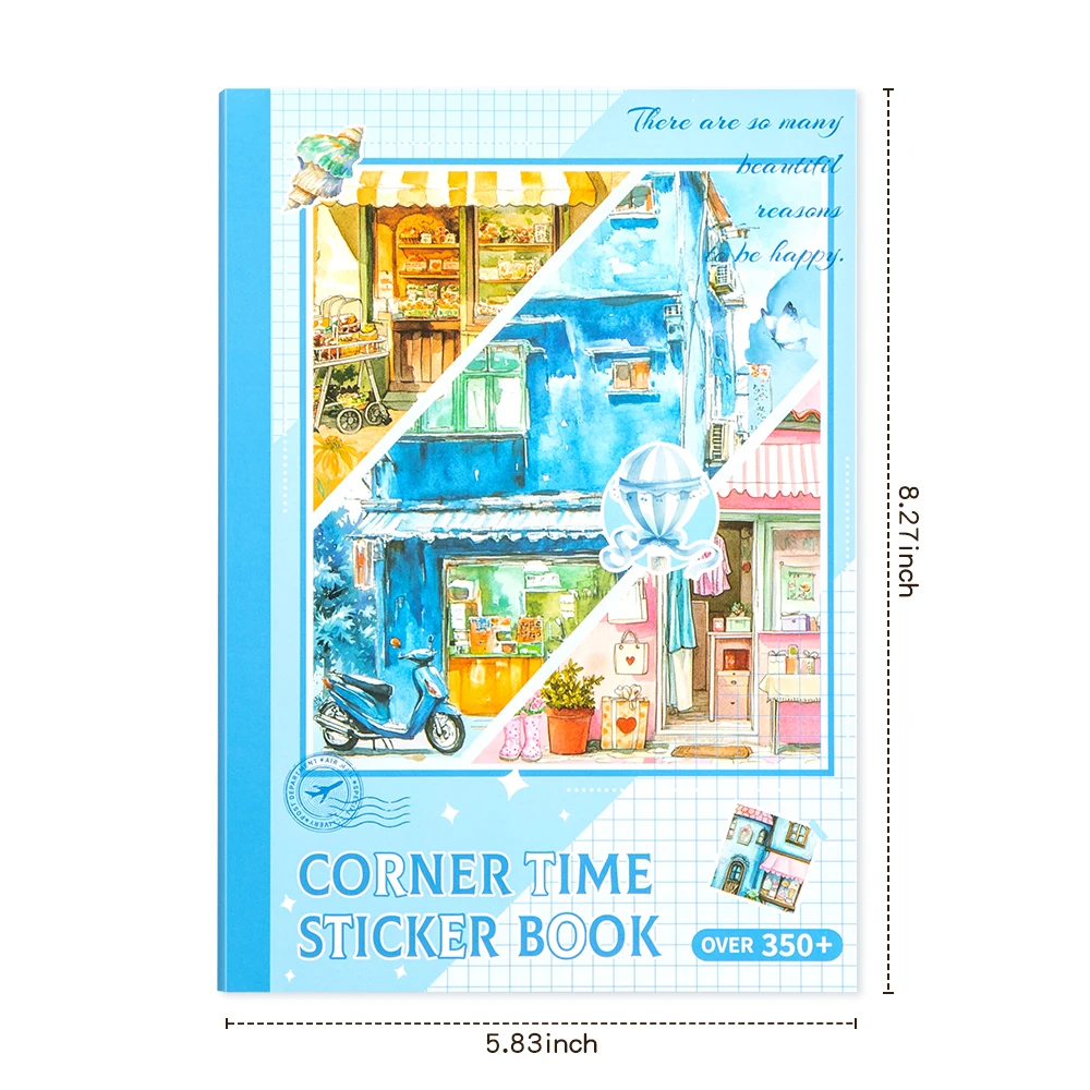 30Sheets Street Paper Scrapbook Sticker Book Retro Cityscape Decals For Travel Journals Memory Albums Journals DIY Projects