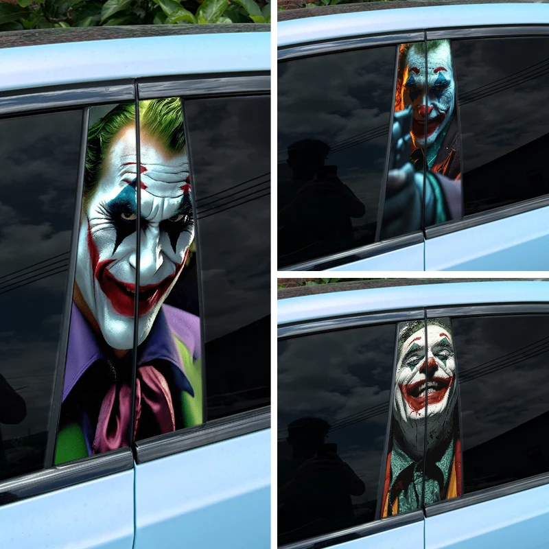 Cool Joker CP Car Stickers Auto B Pillar Waterproof Funny Decoration Cover Scratches Sunscreen Car Doors Pillar Vinyl Decals