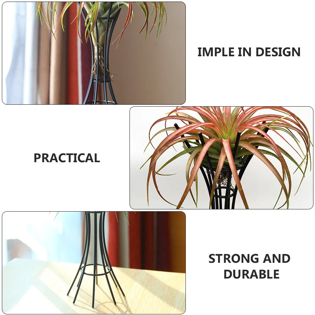 

Подставка для эфирных растений без почвы, металлическая, железная, для тилландии, искусственных цветов, декора для дома и офиса