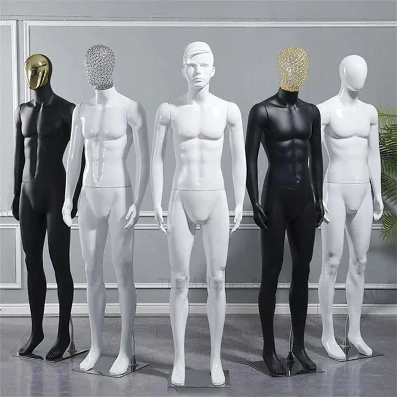 Mannelijke Naakt Model voor Herenkleding Winkel Couture Props Full Body Plastic Dummy Winkelcentrum Etalage Kleding Mannequin