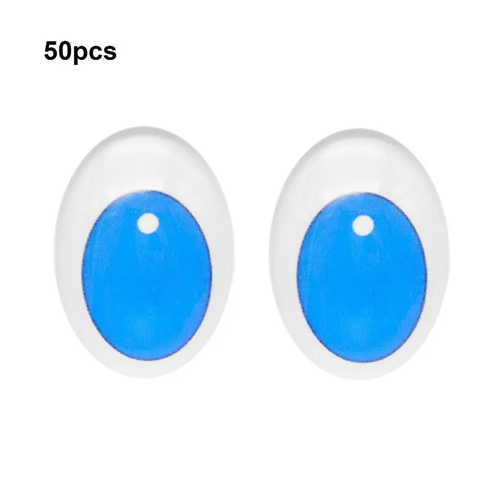 50pcs High Transparency Doll Eyes Accessories Crystal Multistyles Simulation Doll Glass Eyeballs 14*10mm