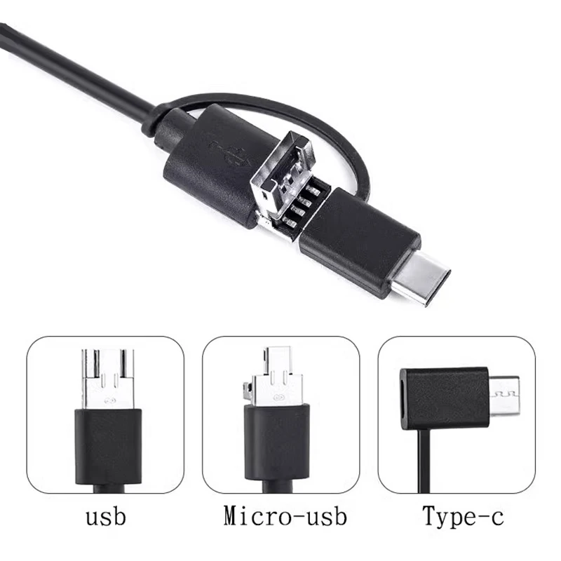 3.9 مللي متر HD طويل 1.5 متر Borescope كاميرا إصلاح السيارات أنابيب الصرف الصحي الصناعية التفتيش التحقيق USB اتصال أندرويد الهاتف المحمول