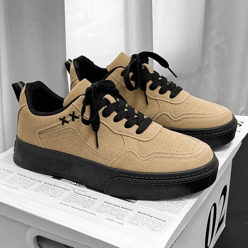 

Thick-soled Invisible Insole Height-increasing Men's Shoes 2025 New Summer Retro Fashion Trend Casual Versatile Sneakers for Men