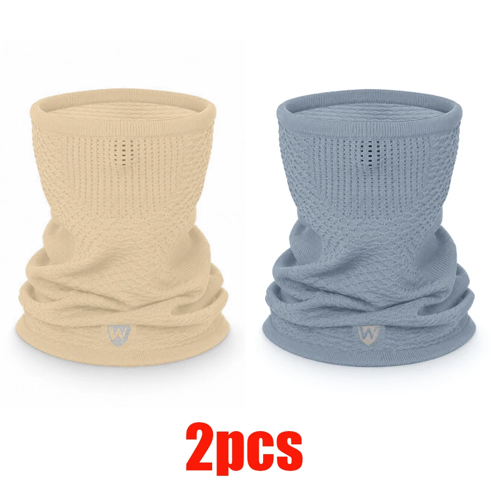 1pc/2pcs/3pcs Winter Warm Ademend Fietsmasker Sjaal Unisex Naadloos Elastisch Half Gezichtsmasker Buitensporten Hardlopen Skimasker