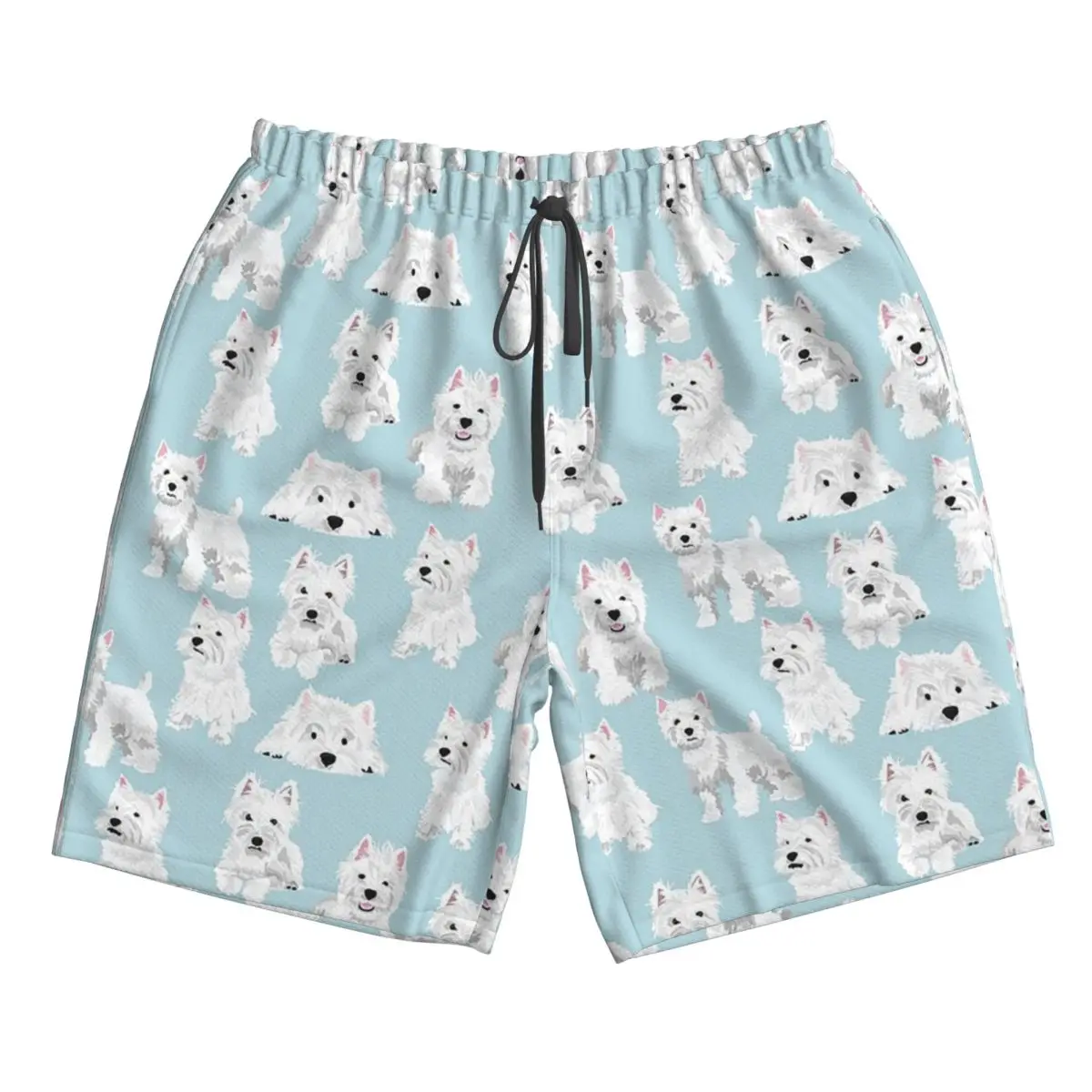 

Westie Dog Trunks Beach Board Shorts Casual Quick Dry Swim Summer Men Pants