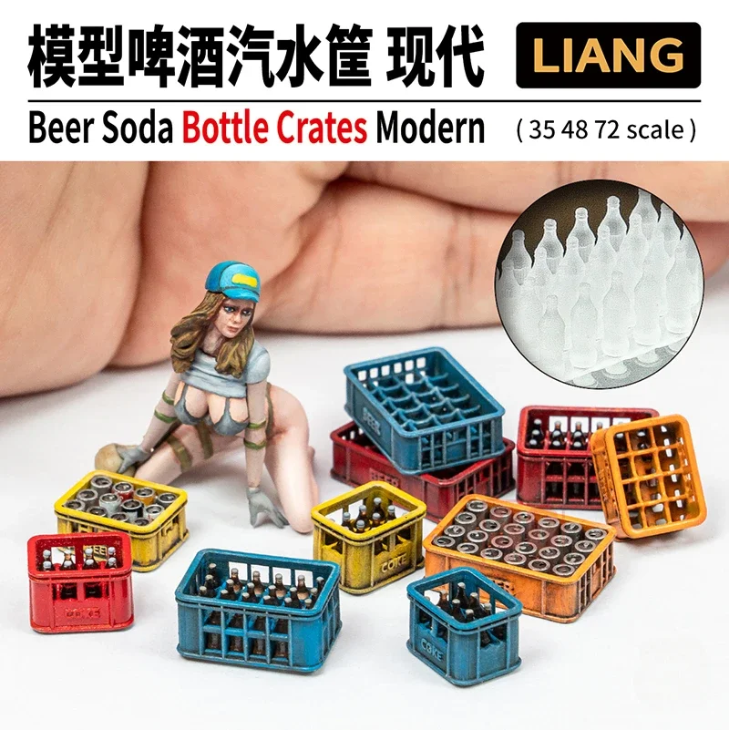 LIANG Model Scene Accessories 0431-34 Beer Soda Basket Classic Modern 1/35 1/48 1/72