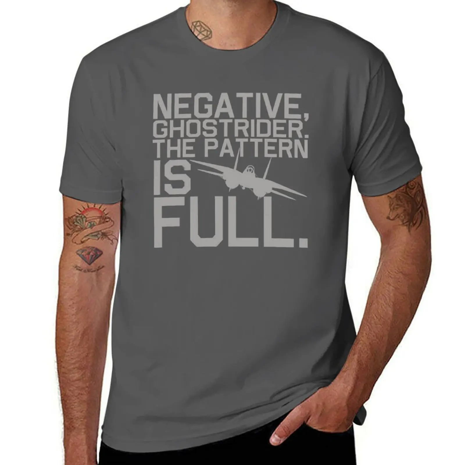 

Top Gun Ghostrider T-Shirt Large Size Soft Cotton T-Shirt