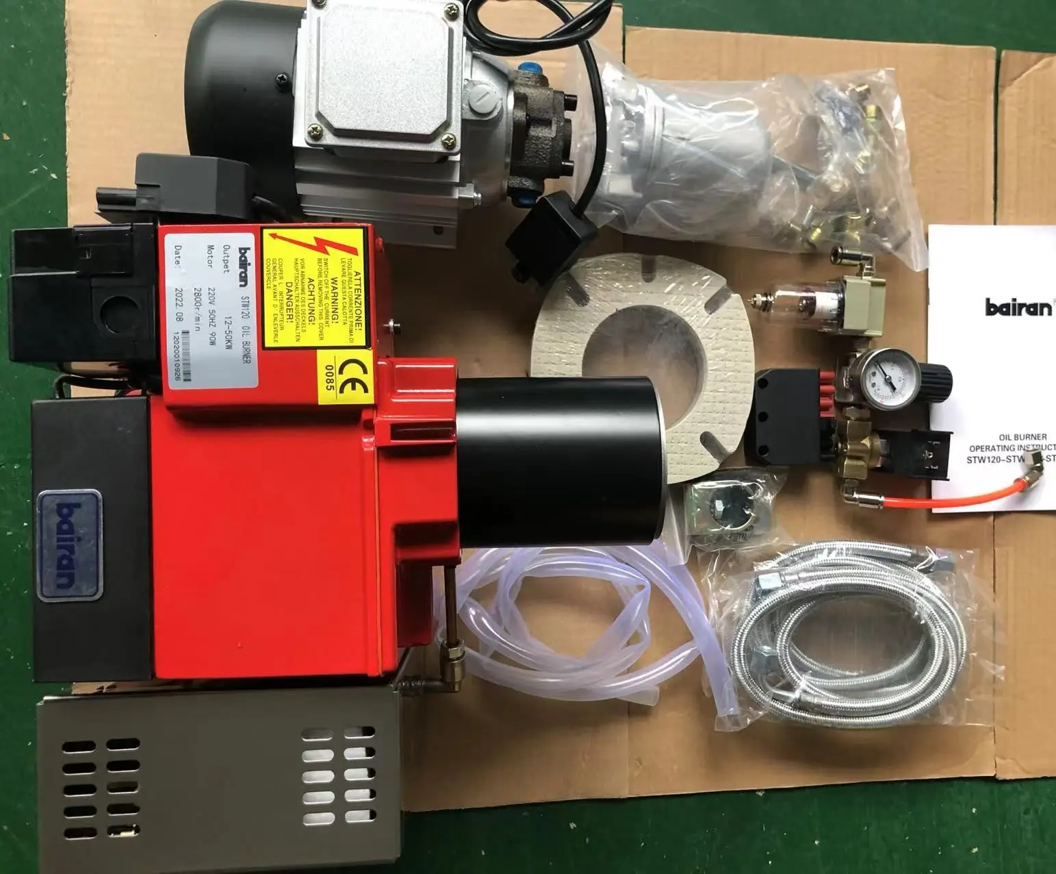 BAIRANHOT selling waste oil burner with air pump for boiler STW133-2P