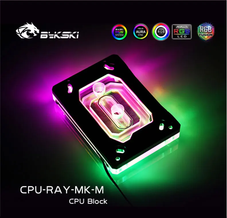 Bykski CPU nuits utilisation pour AMD RYZEN3000 AM3 AM4 1950X TR4 X399 X570 Carte Mère/RYZEN 3000/5000/7000 5V 3PIN A-RGB AHatchwatch