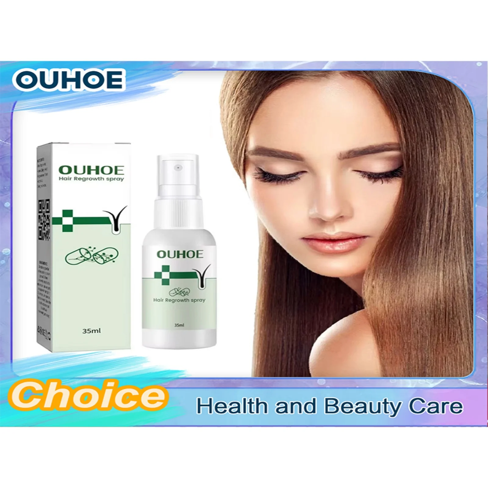 

Hair Regrowth Serum Spray Prevent Baldness Repairing Scalp Dry Damaged Promote Growing Nourish Roots Hair Loss Treatment Spray