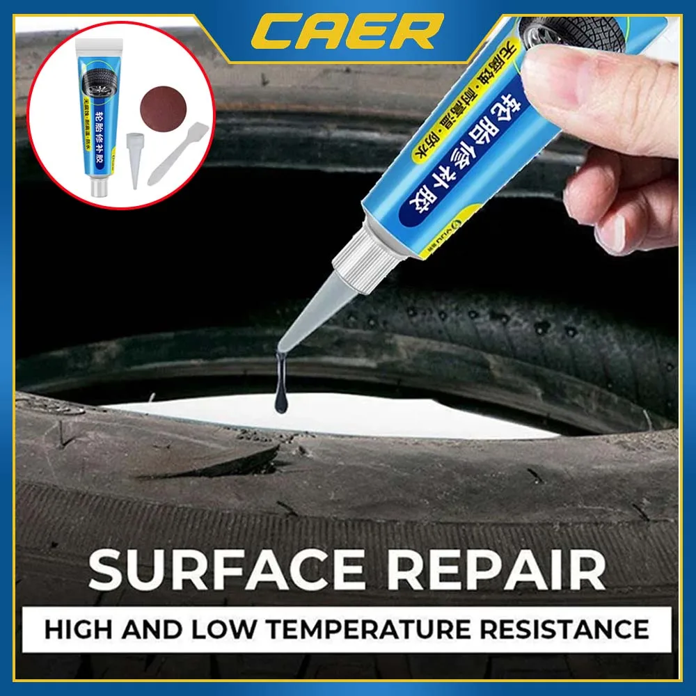 CAER Tire Repair Black Glue Liquid Strong Rubber Car Instant Strong Tools Wear-resistant Non-corrosive Adhesive Bond Repairing