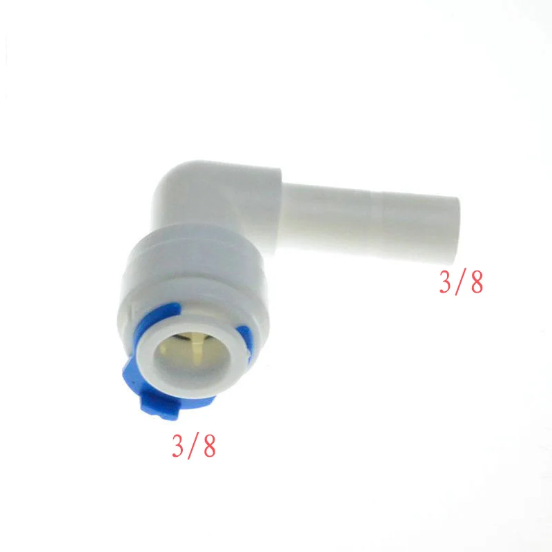 

5Pcs 3/8" OD Hose Quick Connection3/8" Pipe Elbow Connector RO Water Reverse
