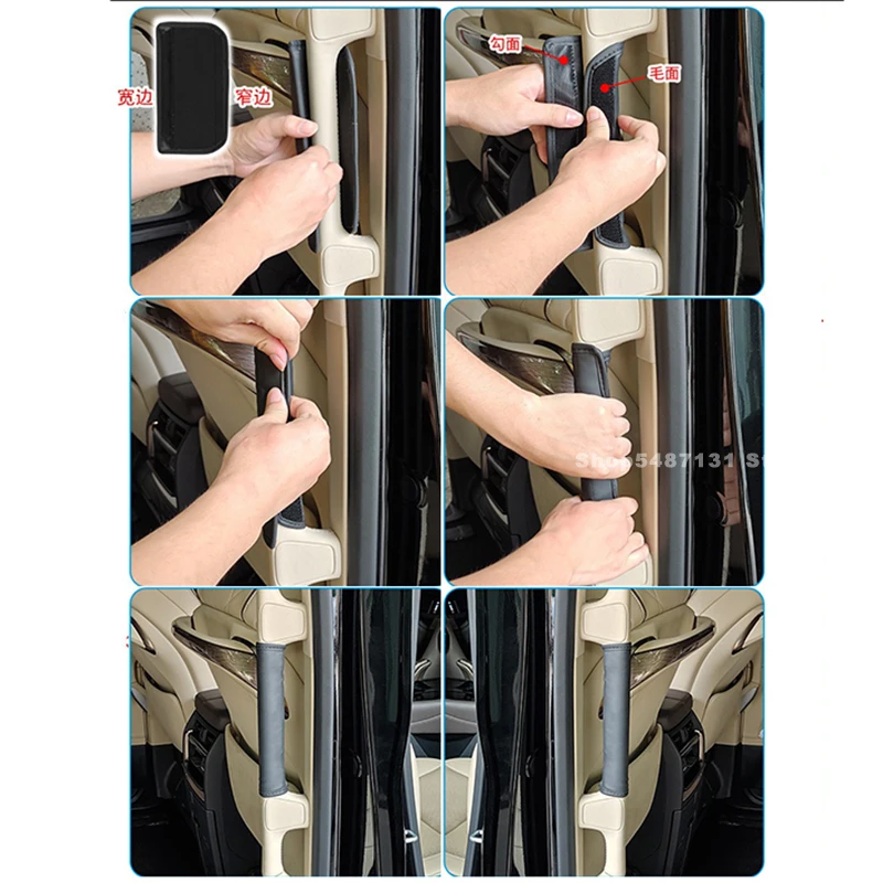 مسند ذراع الباب الأوسط وسادة حماية مسند الذراع الباب الداخلي غطاء مقبض الكسوة ل ألفارد VELLFIRE 40 الملحقات الداخلية 2023-2025