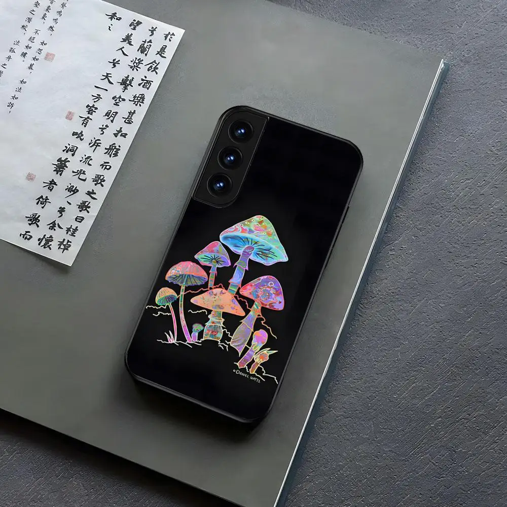 

Чехол для телефона Trippy Psychedelic Mushrooms для Samsung S 25 24 23 22 21 20 Plus Ultra A Super Discount M A16 34 54 53 New Black She