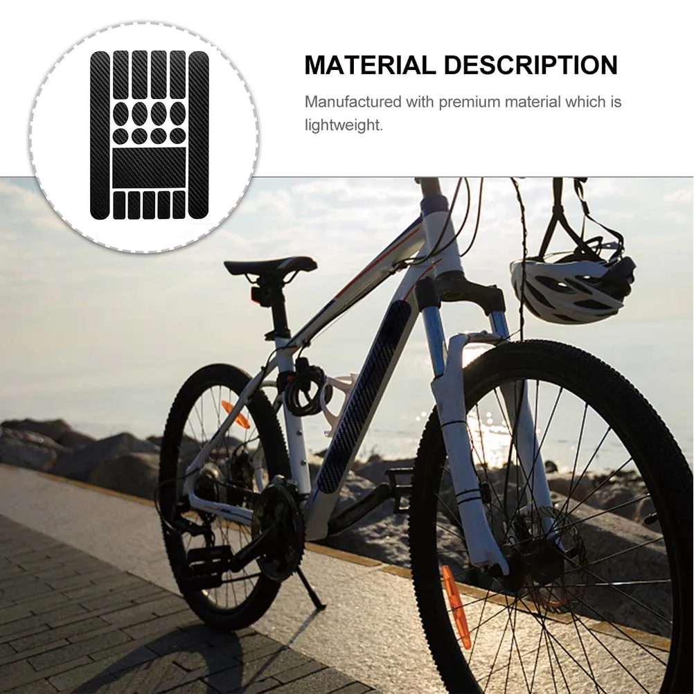 

5 Sheets Bike Frame Sticker Protective Film Scratch Resistant Waterproof Durable Outdoor Use for Mountain Road Off-Road Bicycles