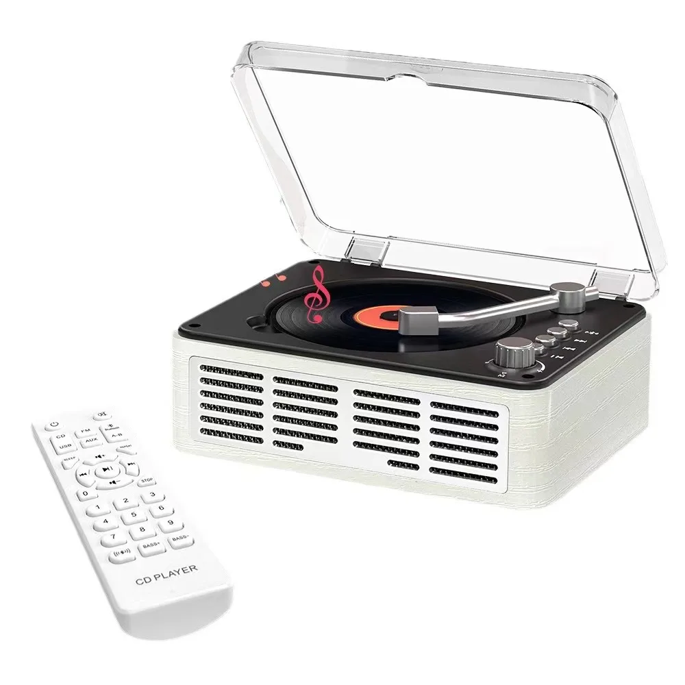 

Portable Retro Multi-Function CD Player and Bluetooth Sound Box Cross-Border Radio Entertainment With Album MP3 Type