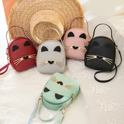 Women Fashion Shoulder Bag Cartoon Cute Backpack PU Leather Purse Delicate Texture Messenger Bag Small Backpack Daily Purse