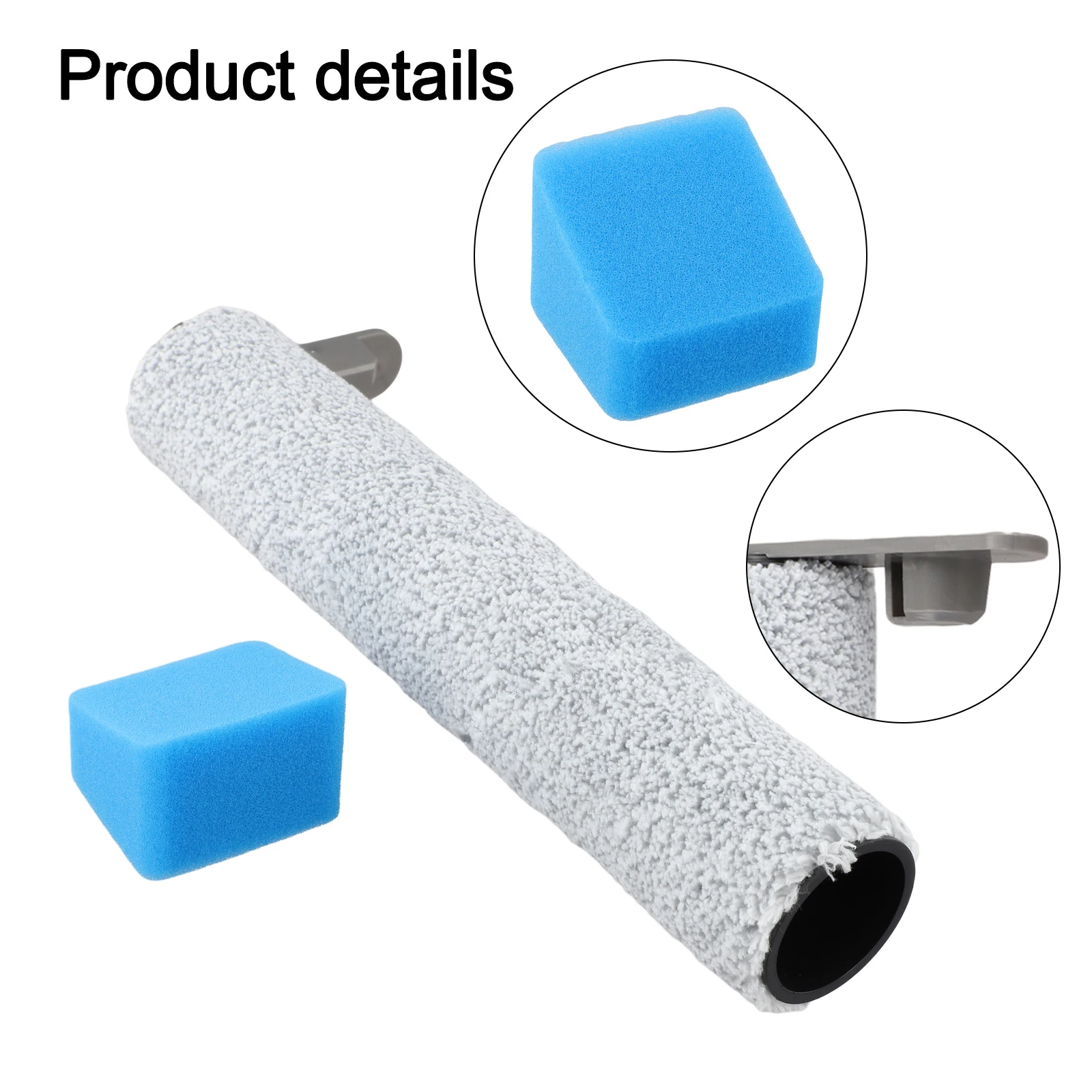 High-density Soft Wool Roller Brush Sponge Replacement For JONR ED12 Lite Cordless Wet And Dry Vacuum Cleaner Parts Consumables