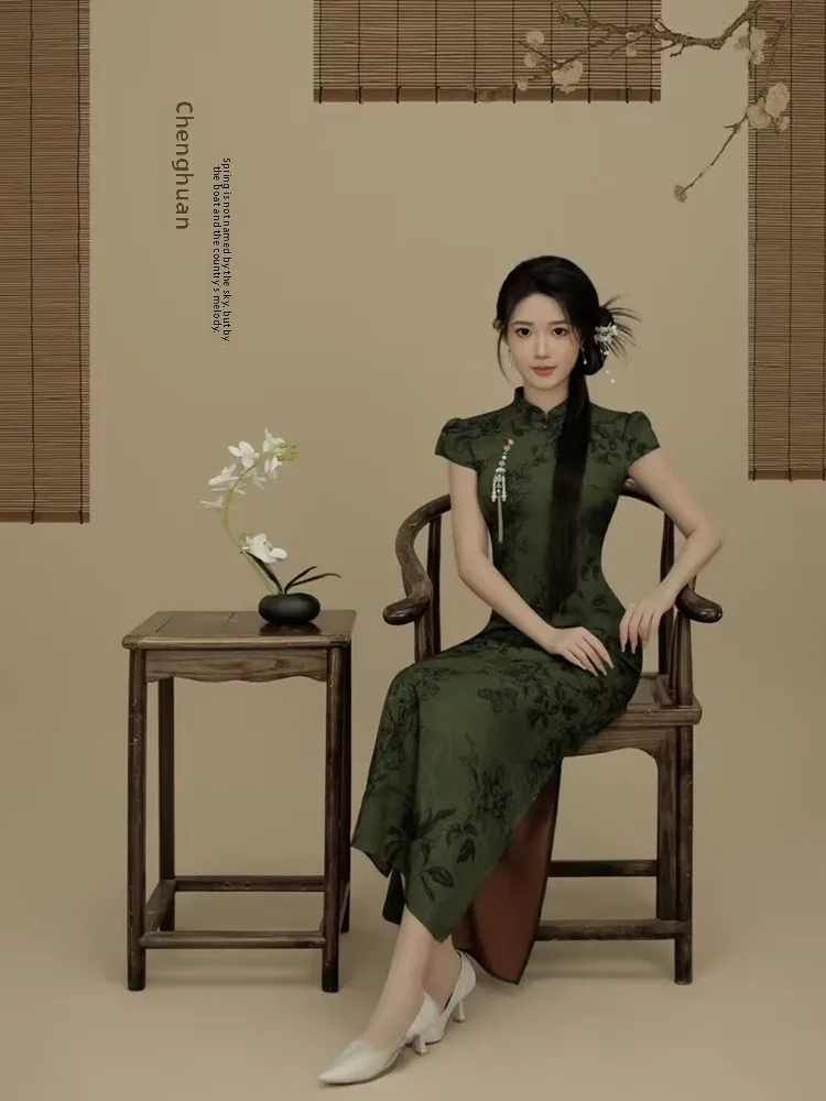 

Artistic Photography Costume Traditional Watercolor Painting Studio Theme Photography Clothes Elegant Personality