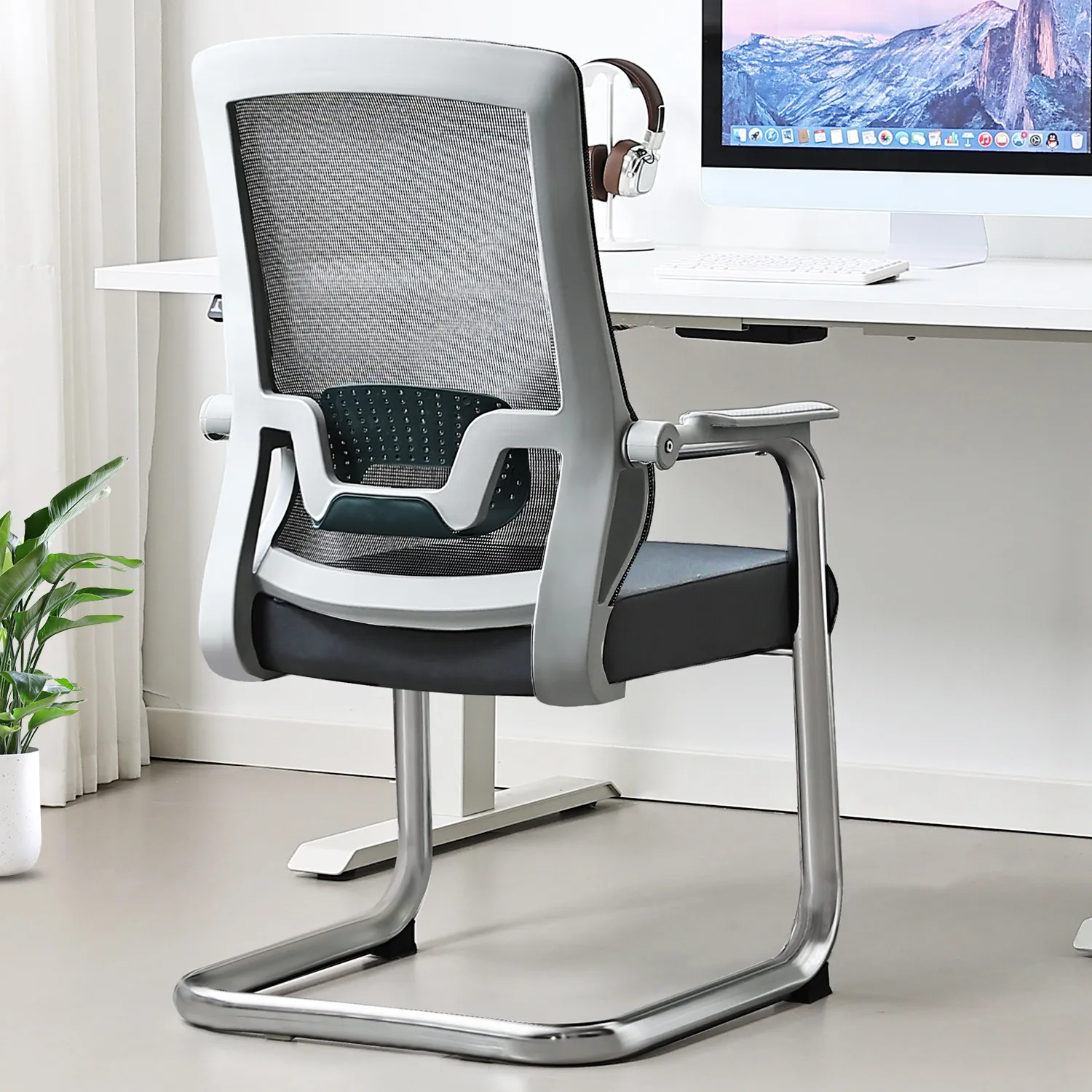 Office Computer Chair Home Chair Waist Support Comfortable Backrest Chair Bow Mesh Chair Chess Room Chair Meeting Reception