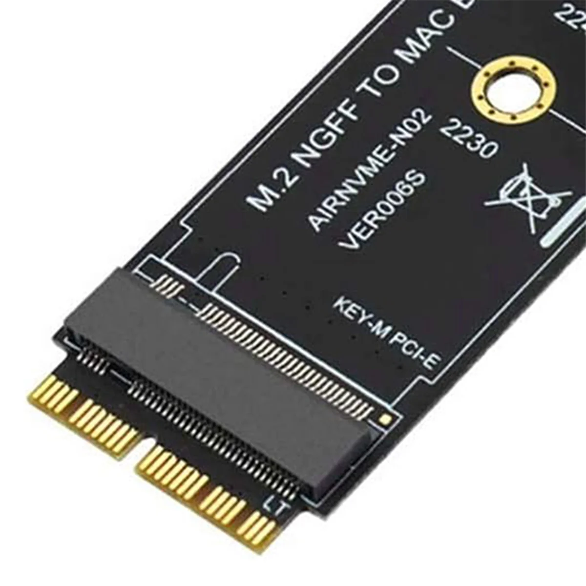 

QA06R Side3 M.2 Adapter Card SSD Convert Adapter Card for Upgrade MacBook Pro/Air (2013-2017)