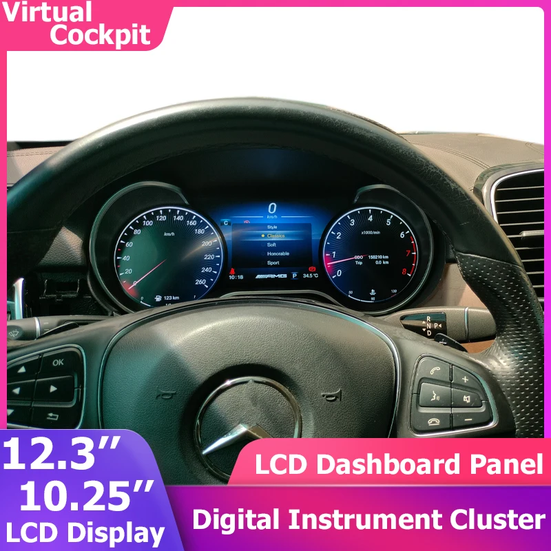 Digital Instrument Cluster Speedometer For Mercedes Benz GLE/GLS/ML/GL/R/G-Class W164 X164 W166 X166 W251 W463 Dashboard Panel