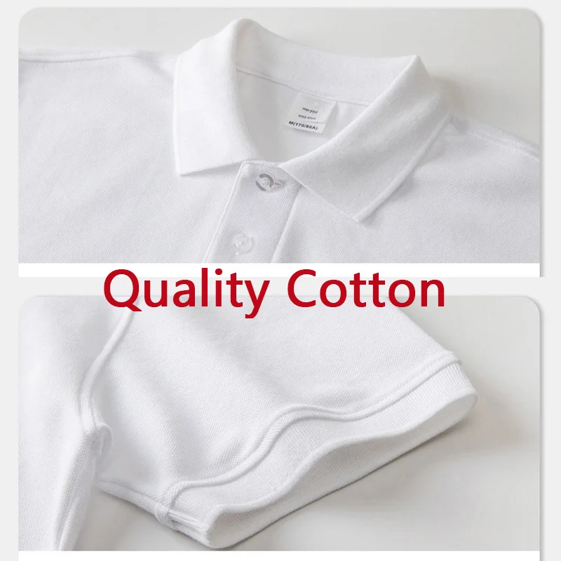 Men/Women High-quality Classic Embroidery Polo T-shirt Summer Cotton Short Sleeve Men's Tees Korean Style Tops image 2