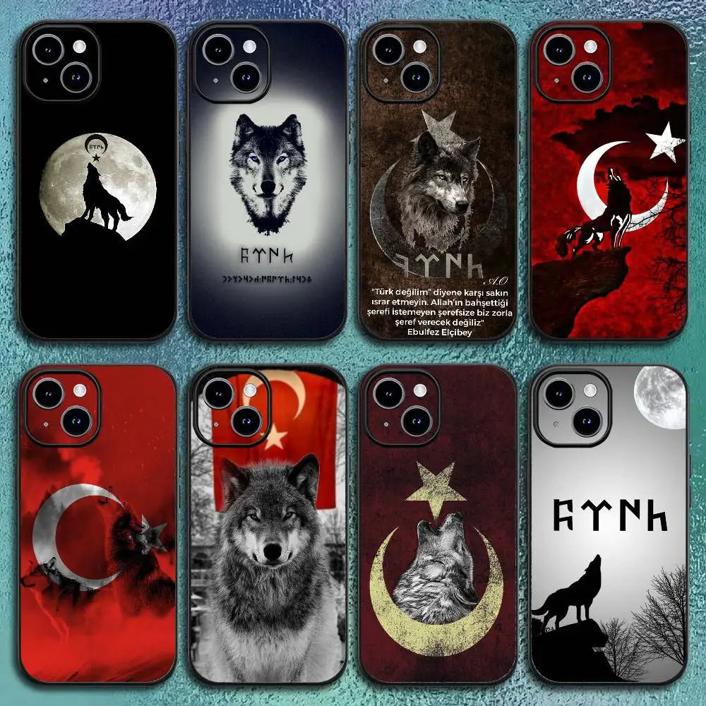 حافظة لهاتف آيفون 11 12 13 14 15 16Pro Max Plus باللون الرمادي b-bozkurt-t لهاتف آيفون 11 12 13 14 15 16Pro Max Plus غلاف ناعم أسود كلاسيكي #1