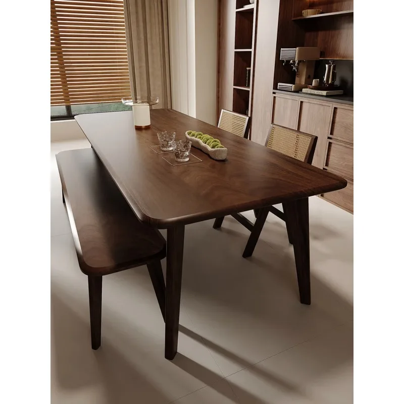 

Solid wood dining table antique household catering rectangular table