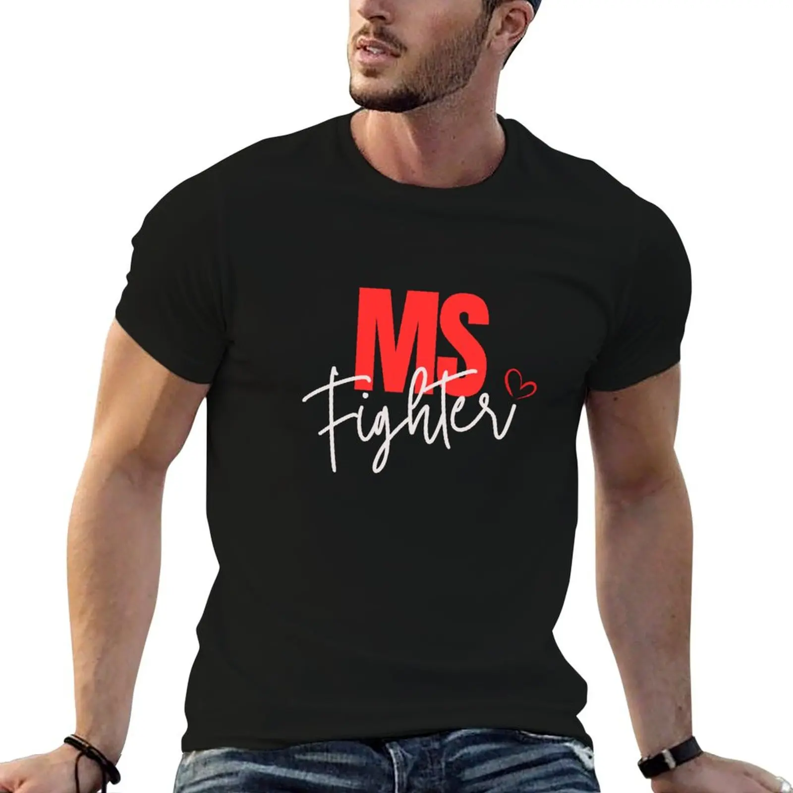 MS Fighter (Multiple Sclerosis) T-Shirt Cool Feeling Summer Tee Shirt