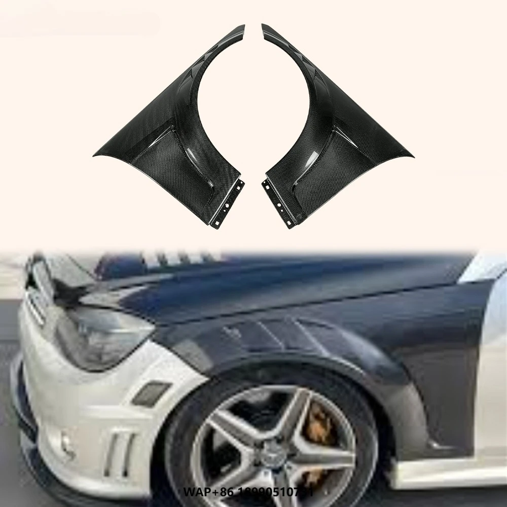 

For Mercedes Benz C Class W204 C63 4 Door 08-14 ADL Style Vented Carbon Front Fender