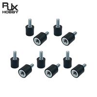 RJXHOBBY 10pcs M3 M4 M5 M6 Male To Female Thread Rubber Shock Absorber Crash Pad Damper Anti Vibration Isolation Mount for UAV