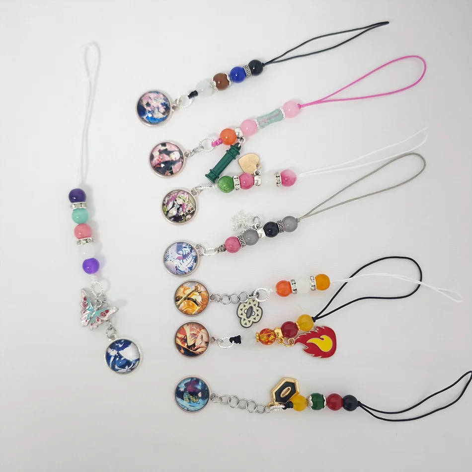 2026 New Anime Demon Slayer Kimetsu No Yaiba Doll Blade of Ghost Keychain Characters Bag Pendant Car Key Chain Fans Toy Gift
