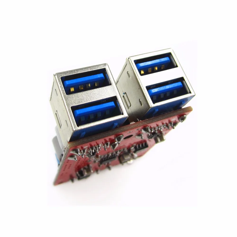 DC-DC 차량 충전 모듈, 전원 공급 장치 감압 모듈, 4 포트 USB 출력 모바일 충전기, 8V-35V, 5V, 8A