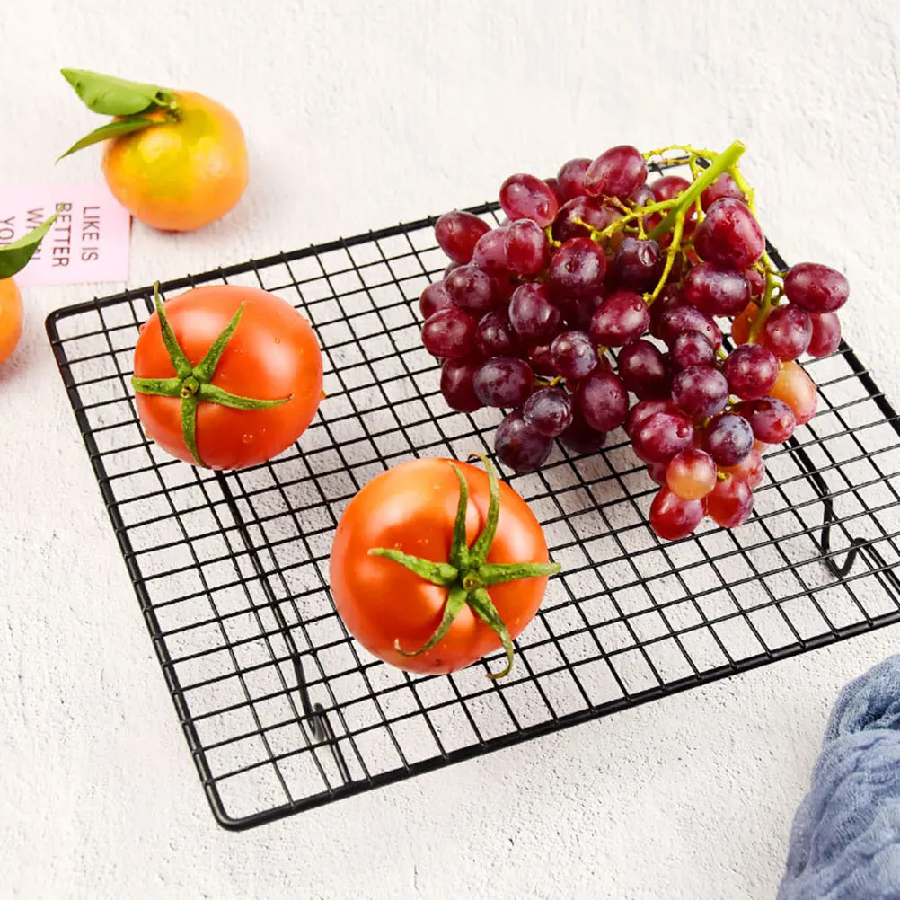 

2Pcs Cooling Nonstick Rectangle Baking Cooling Rack Baking Tool BBQ Net Draining Kitchen Utensils Practical