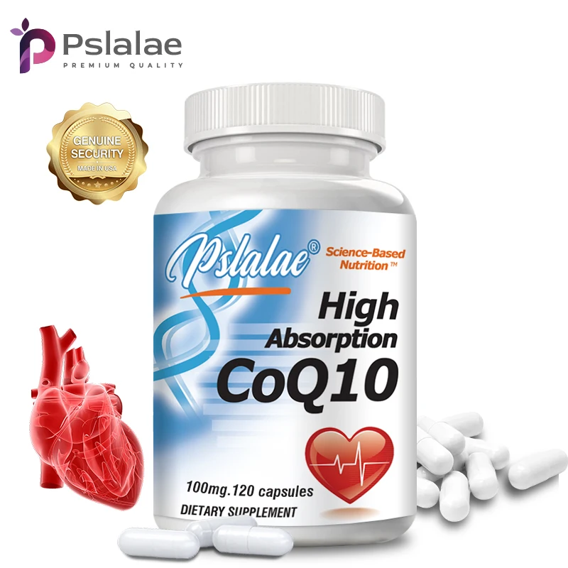 Highly Absorbable Coenzyme Q10 with Black Pepper Extract Gluten-Free, Naturally Fermented, Premium Formula