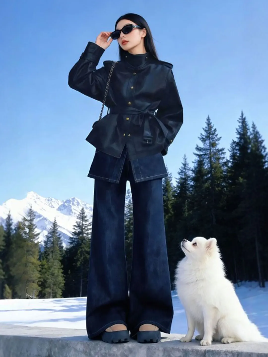 Veste en cuir PU rétro américaine de haute qualité, tendance, élégante, printemps 2026, vêtements pour femmes, promenade, voyage, rendez-vous