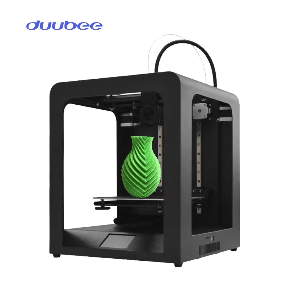 Newest Style Cheapest Price Black Aluminum Alloy + Sheet Metal Foldable Structure Fdm 3D Printer For Home Use